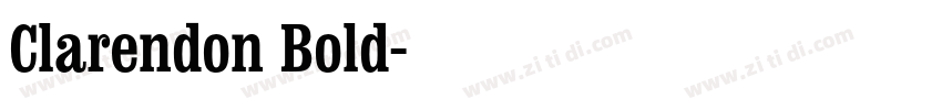 Clarendon Bold字体转换